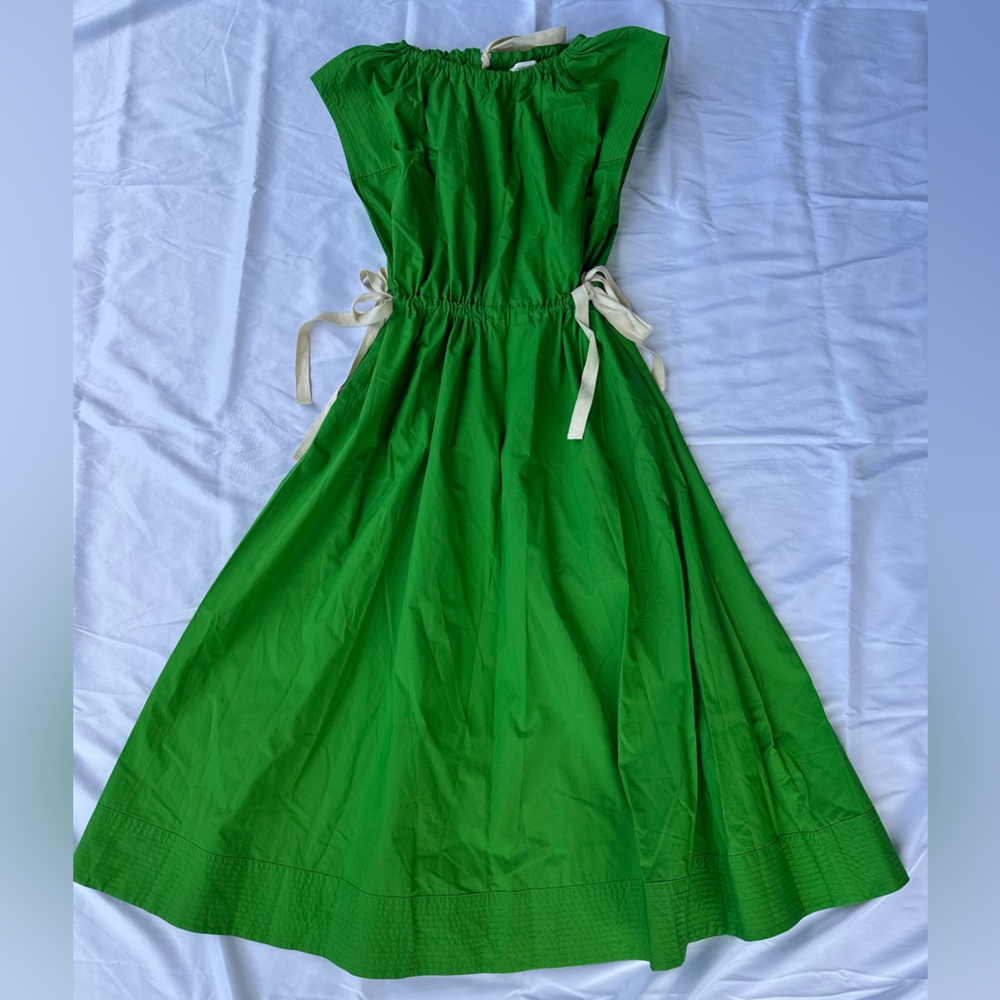 Banana Republic Bright Green Cotton Dress